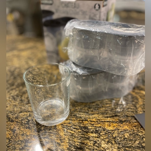 GODINGER FINE CRYSTAL CHATEAU WHISKEY CHILLER SET‎ 4 glasses 4 ice mold cavities - Picture 8 of 8